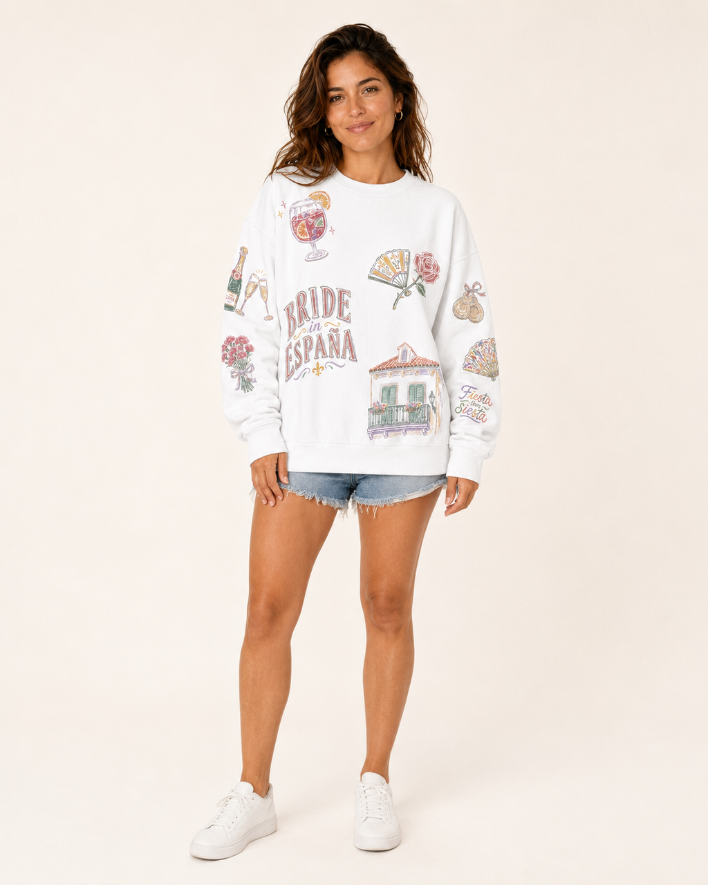 Spain Bride Doodles Sweatshirt