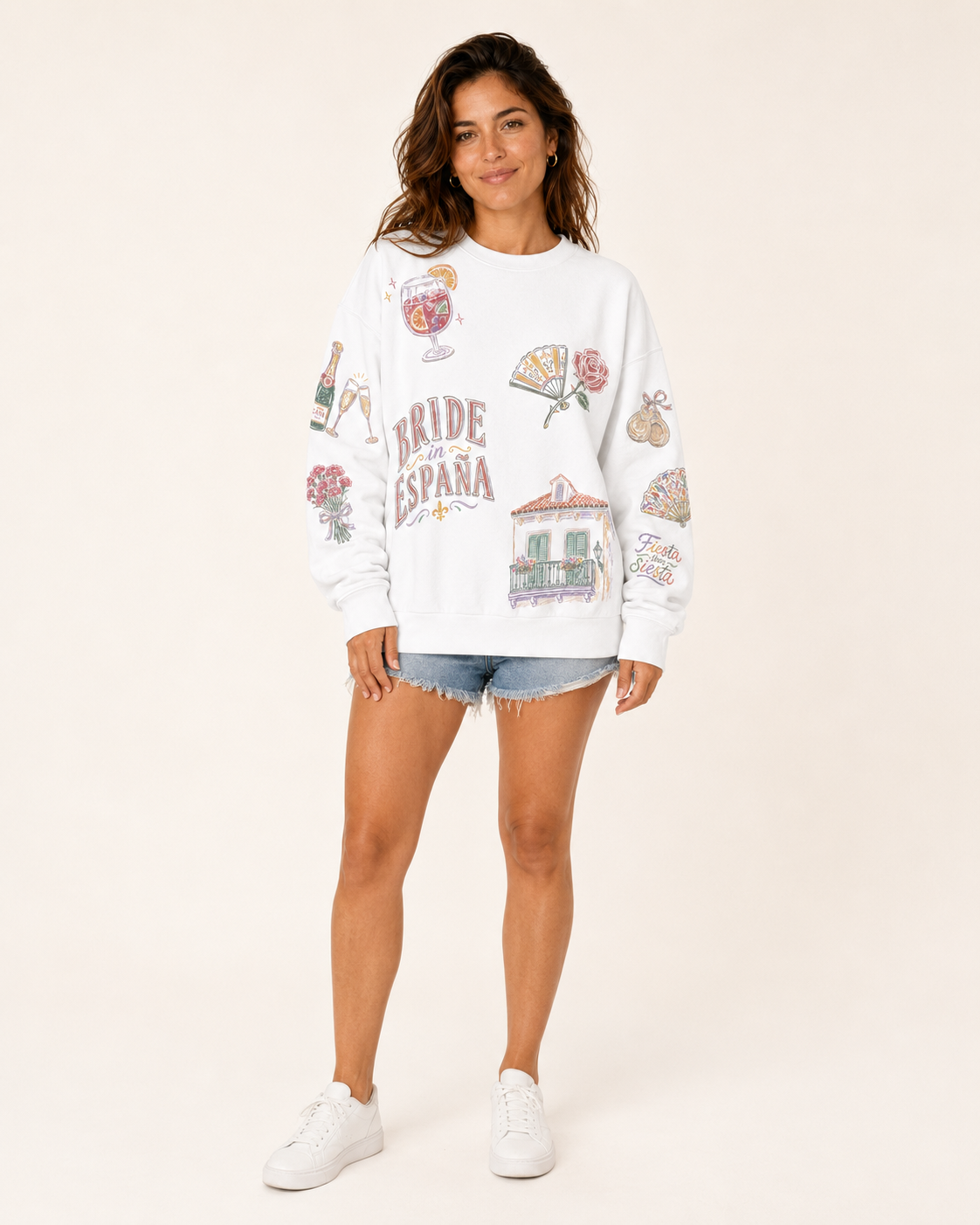 Spain Bride Doodles Sweatshirt