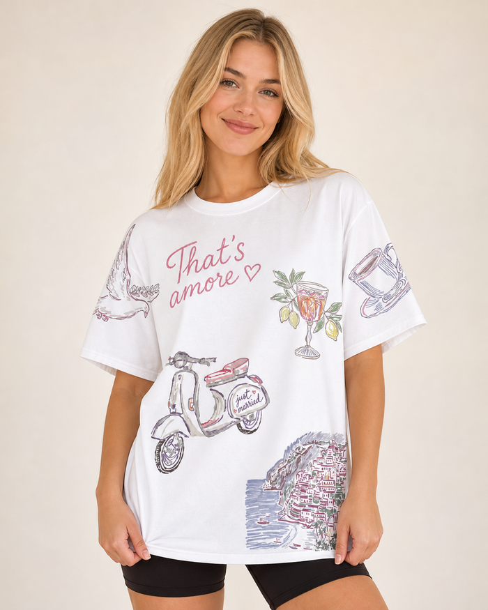 Italy Bride Doodles T-shirt
