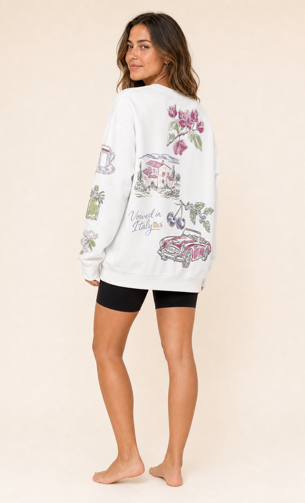 Italy Bride Doodles Sweatshirt