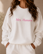 Pink Mrs Sweatshirt