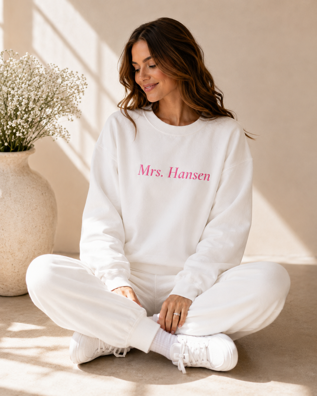 Pink Mrs Sweatshirt