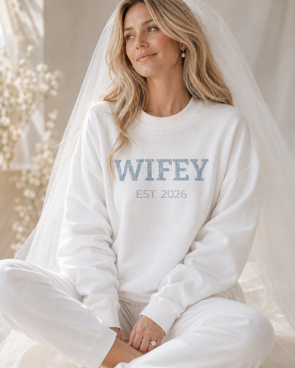 Grey Wifey Est Sweatshirt