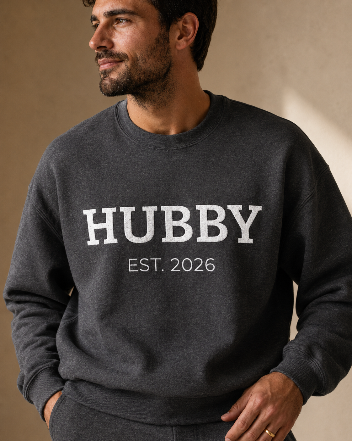 Grey Hubby Est Sweatshirt