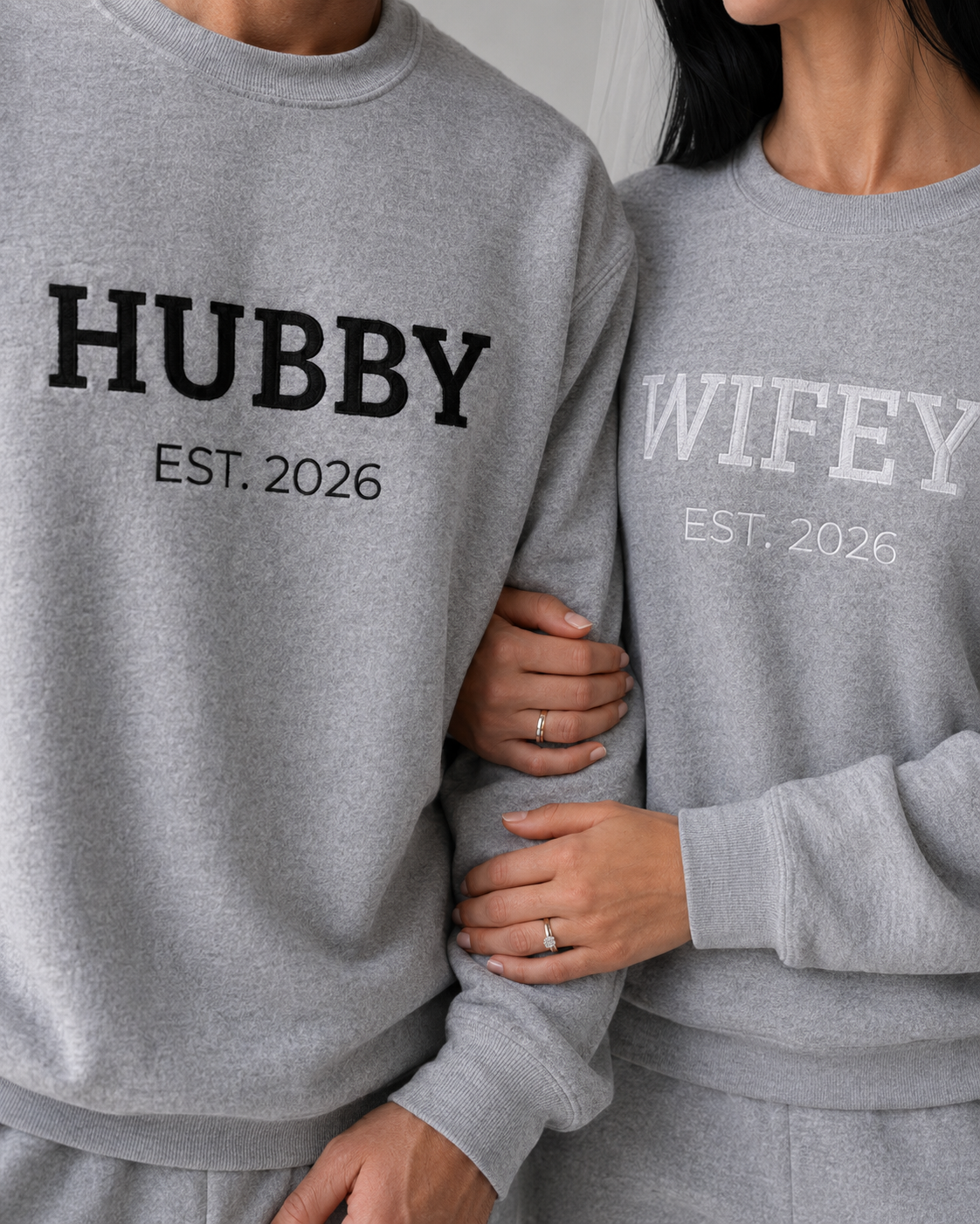 White Wifey Est Sweatshirt