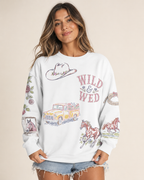 Western Bride Doodles Sweatshirt