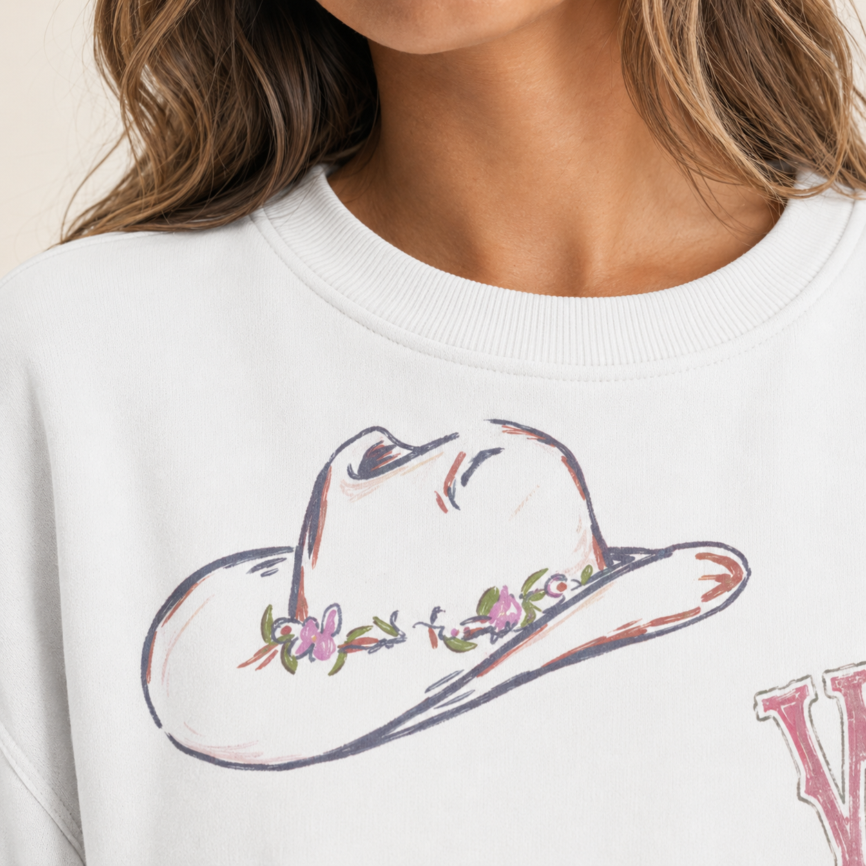 Western Bride Doodles Sweatshirt