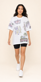 NOLA Bride Doodles T-shirt