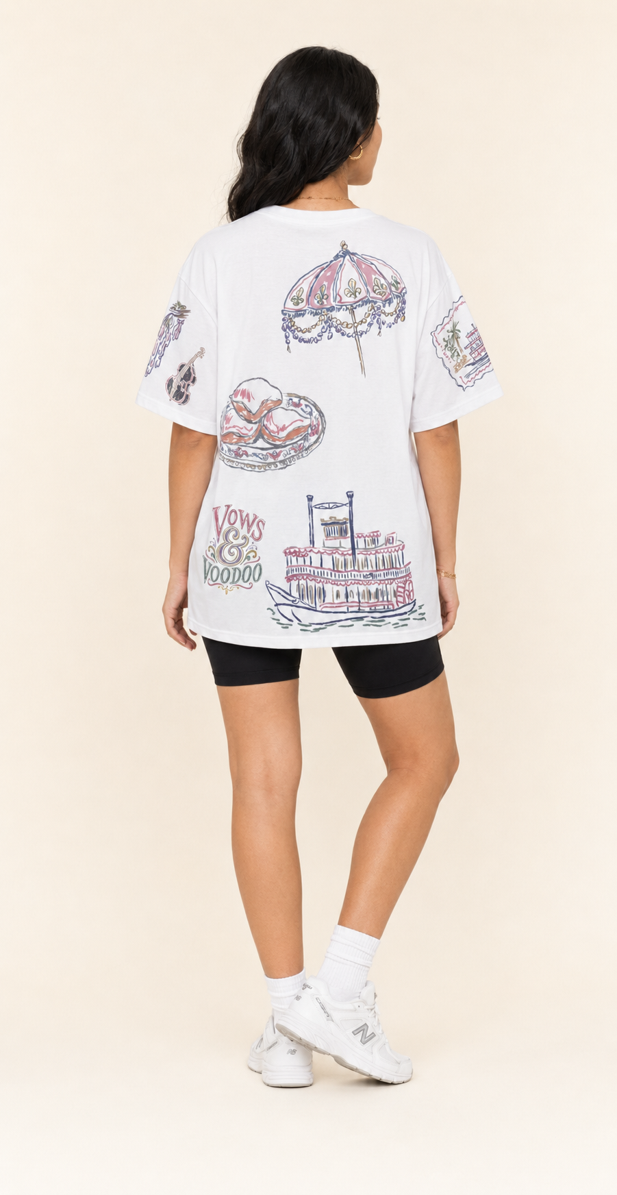 NOLA Bride Doodles T-shirt