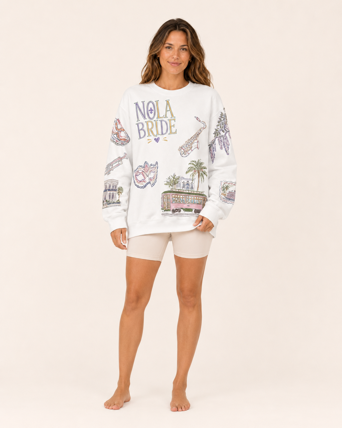 NOLA Bride Doodles Sweatshirt