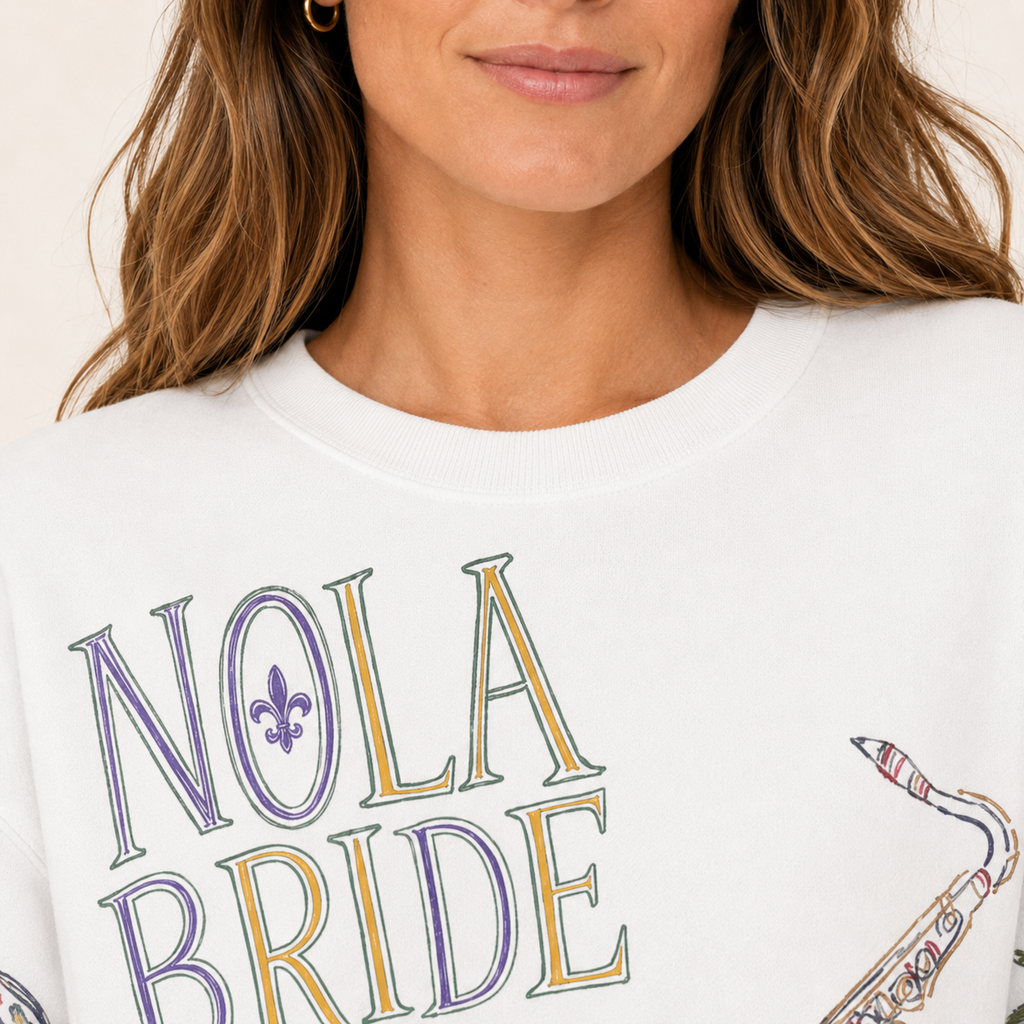 NOLA Bride Doodles Sweatshirt