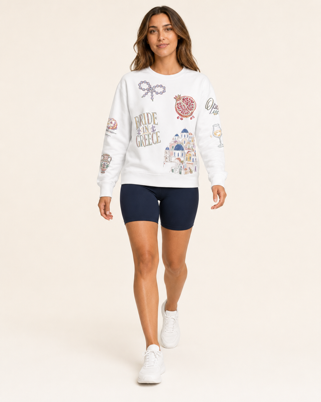 Greece Bride Doodles Sweatshirt