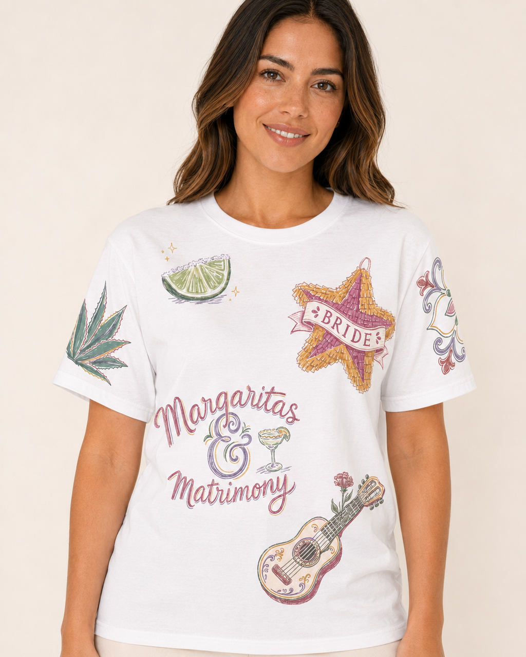 Mexico Bride Doodles T-shirt