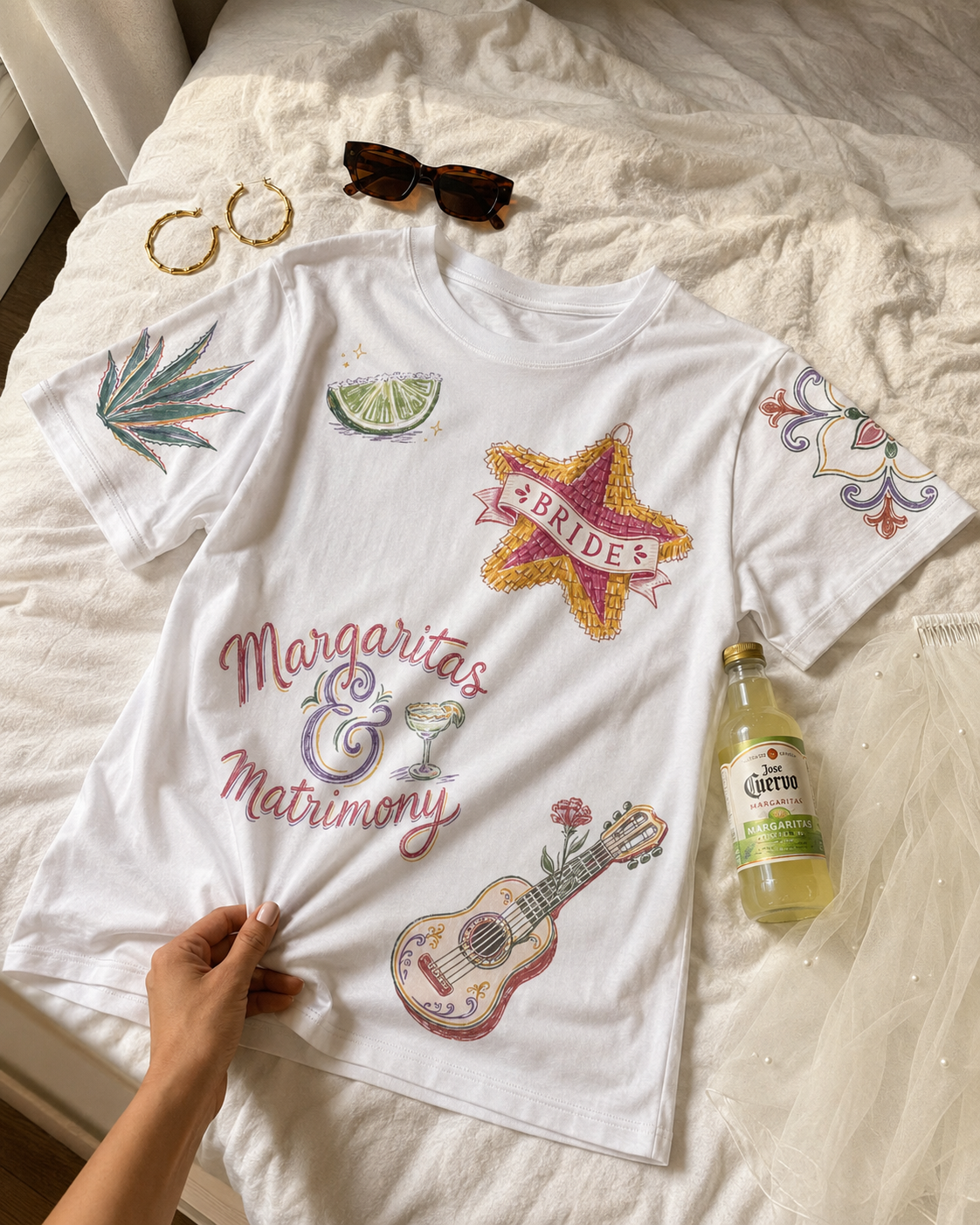 Mexico Bride Doodles T-shirt