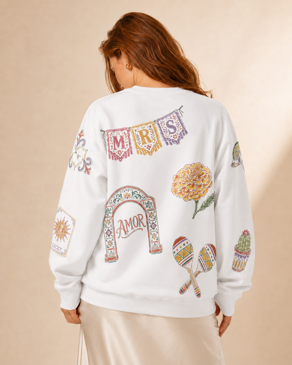 Mexico Bride Doodles Sweatshirt