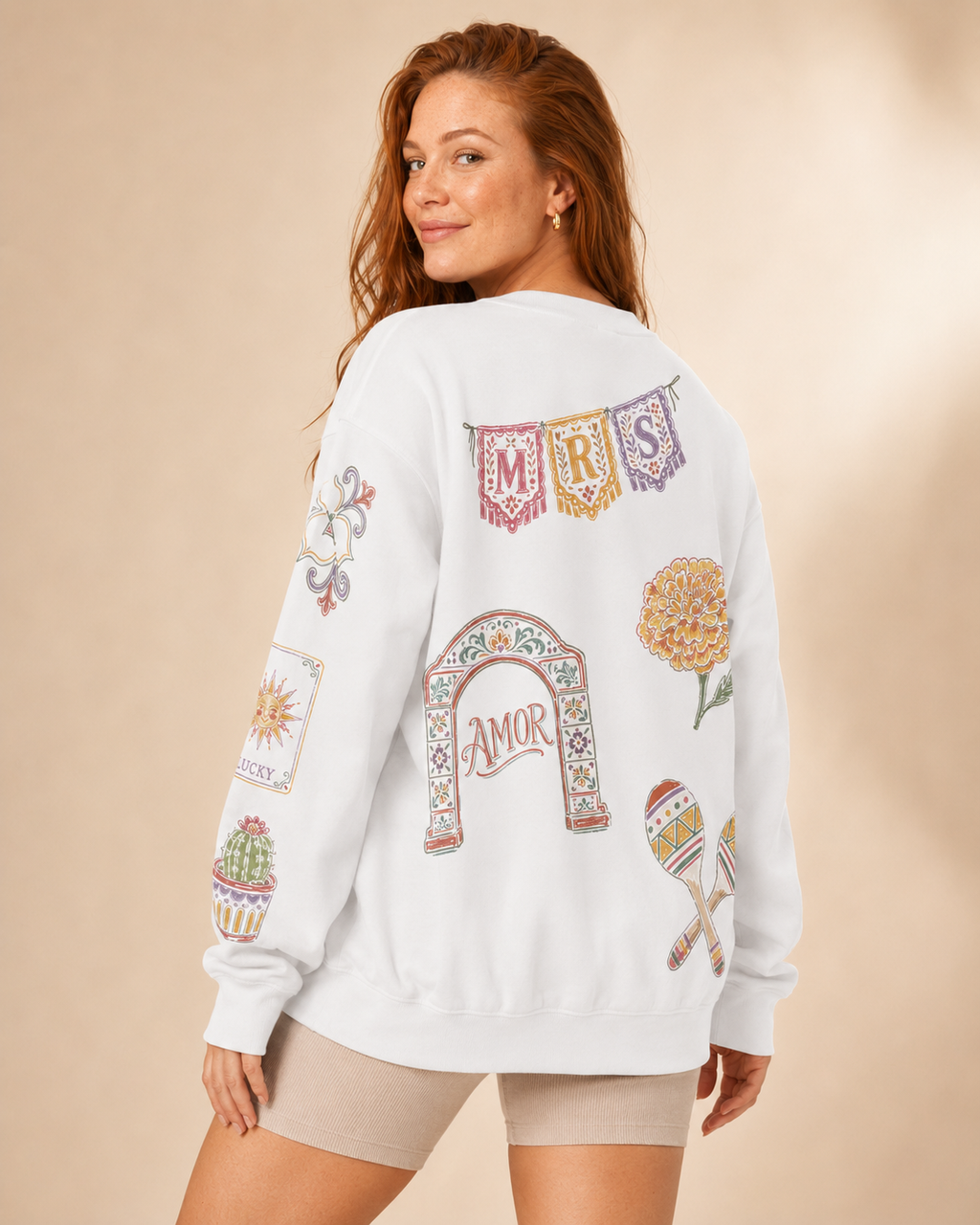 Mexico Bride Doodles Sweatshirt