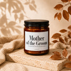 Candle labeled "Mother of the Groom" with a descriptive subtitle "VOWED".