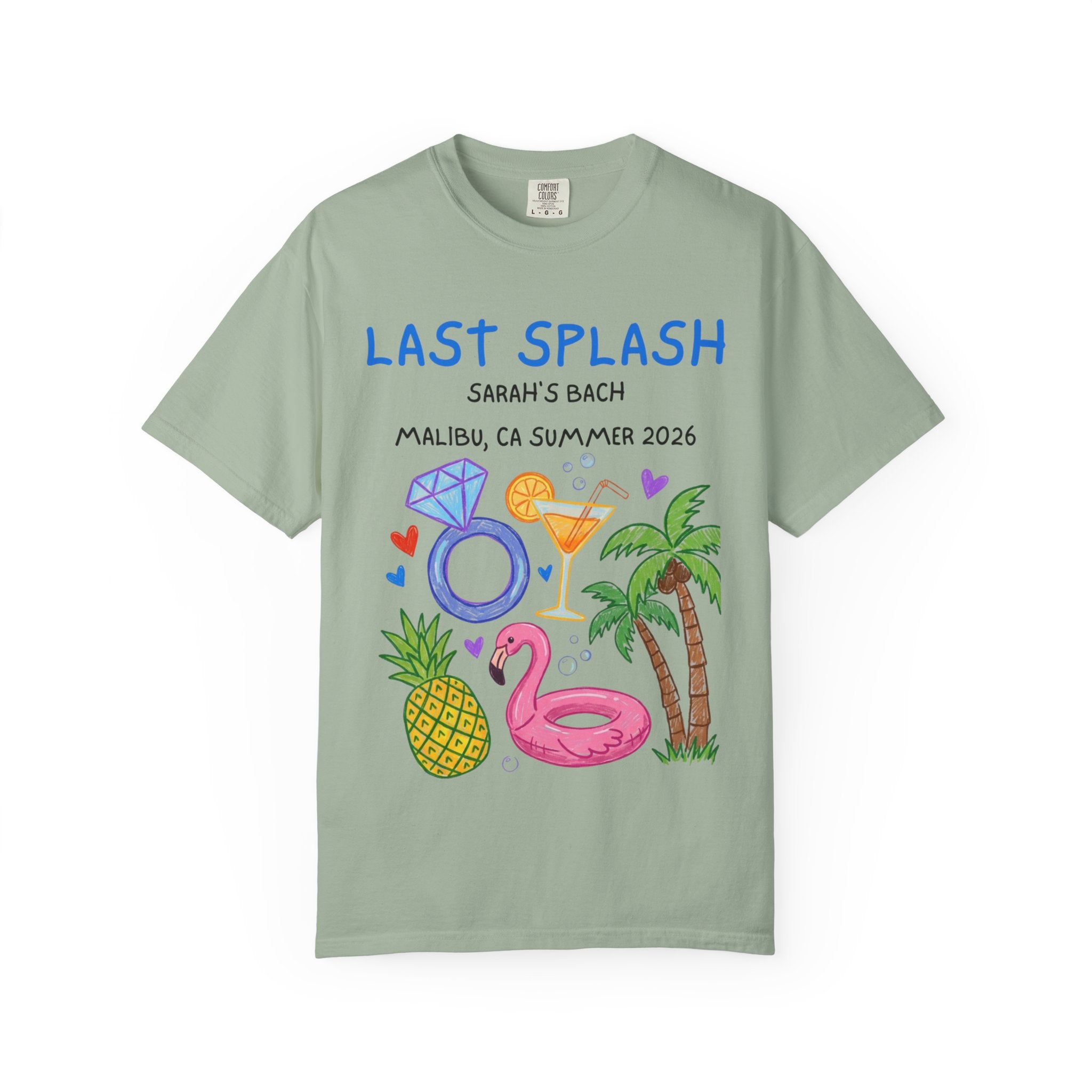 Coastal Last Splash Bachelorette T-shirt