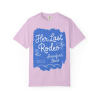 Pink t-shirt with "Her Last Rodeo Jennifer's Bach" graphic and Nashville, TN.