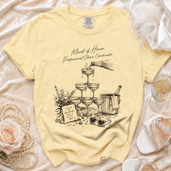 Maid of Honor T-shirt in Butter