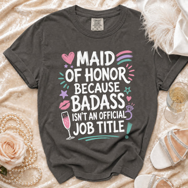 Maid of Honor T-Shirt in Pepper