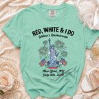 Red, white, and I Do Willow's Bachelorette New York July 4th, 2026 t-shirt.
