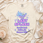 Last Splash Sarah's Bach Malibu, CA Summer 2026 graphic t-shirt.