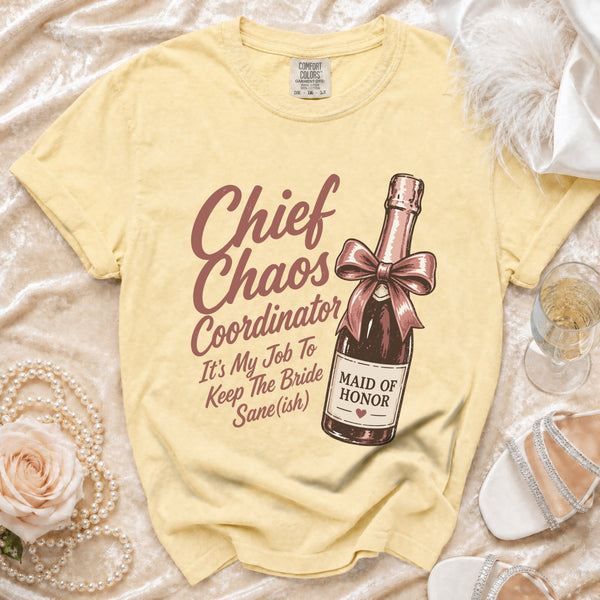 Chief Chaos Coordinator T-Shirt in Butter