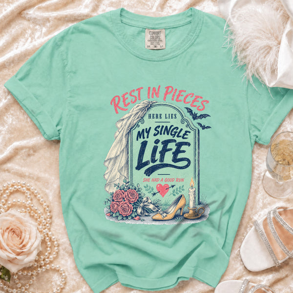 Rest In Pieces T-Shirt in Island Reef