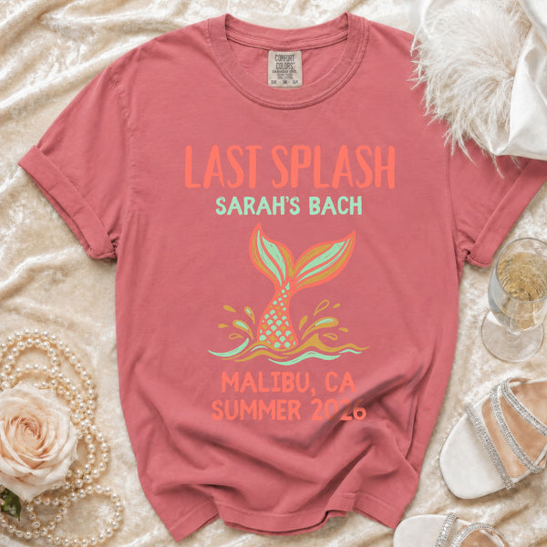 Last Splash Malibu Bachelorette T-Shirt in Watermelon