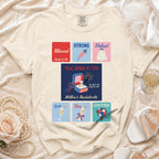 Cream t-shirt with "Blessed Bride-to-Be" and "Red, White & I Do" design.