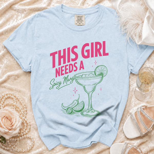 Spicy Marg T-Shirt in Chambray