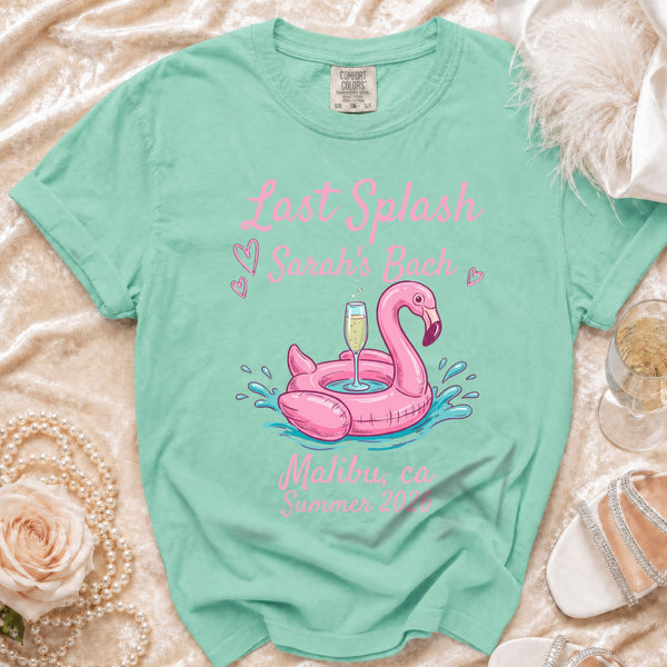 Last Splash Sarah's Bach Flamingo T-Shirt in Island Reef