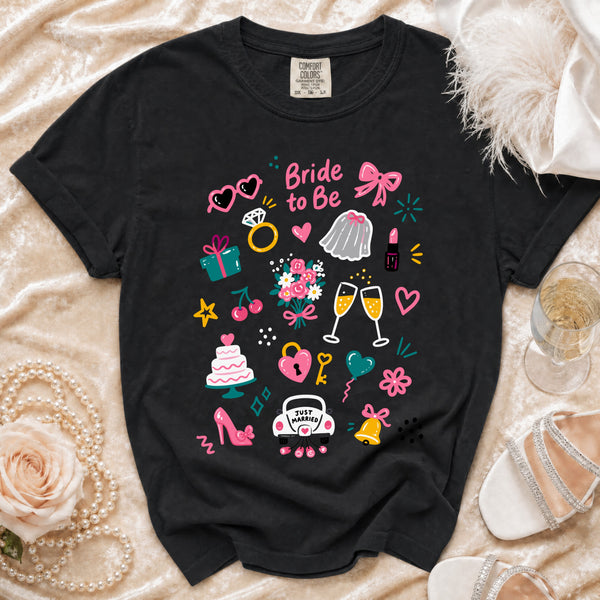 Bride to Be T-Shirt in Black
