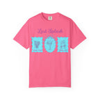 Pink t-shirt with "Last Splash" and cocktail graphics.