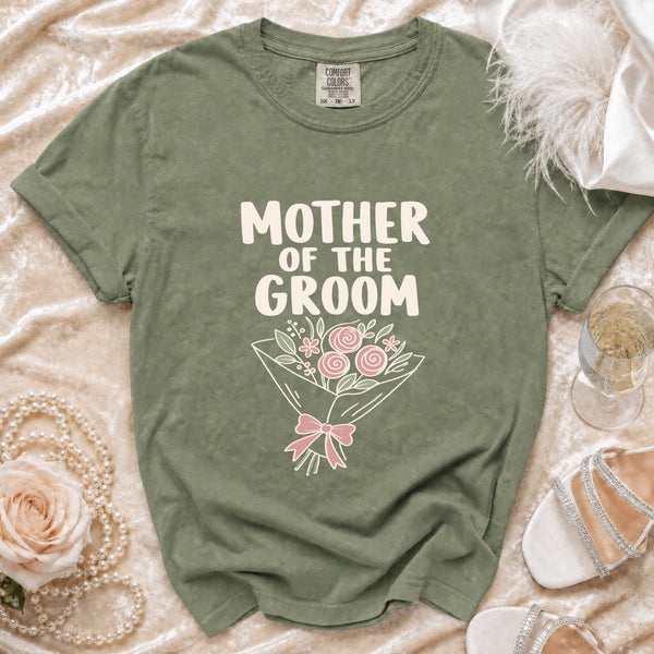 Groom Floral T-Shirt in Moss