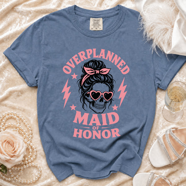 Maid of Honor T-Shirt in Blue Jean