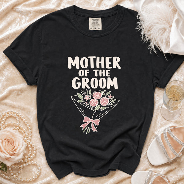 Groom Floral T-Shirt in Black