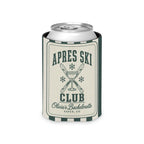Apres Ski Club striped can cooler, Blue Spruce