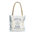 Apres Ski Club striped tote bag, Chambray