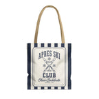 Apres Ski Club striped tote bag, True Navy
