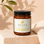 Candle labeled "Sienna Bridesmaid" asking "Will You Be My Bridesmaid?"