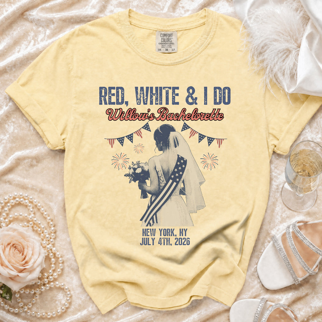 Red, White & I Do Bachelorette T-Shirt