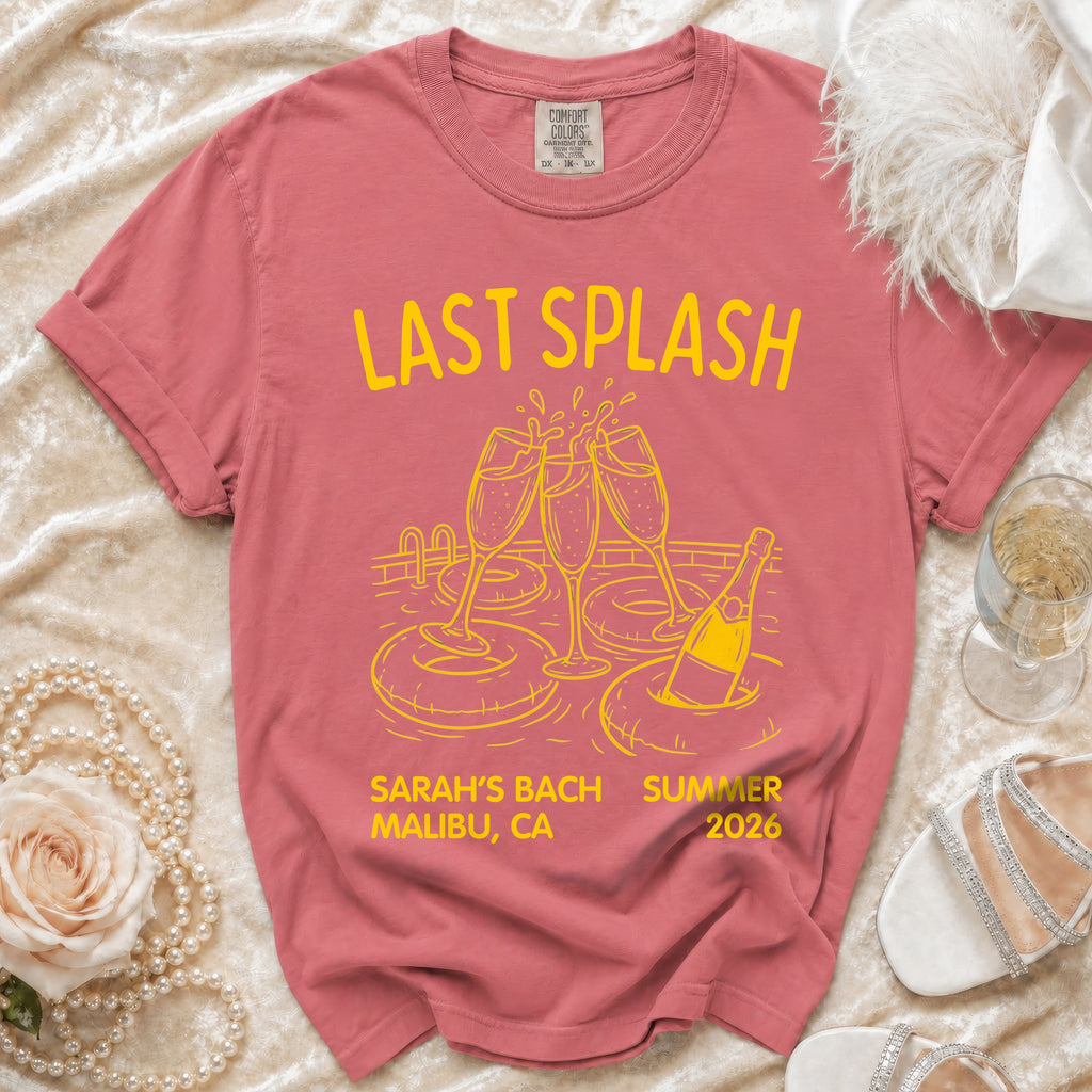 "Last Splash" Sarah's Bach Malibu, CA Summer 2026 t-shirt.