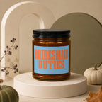 Candle with "BRIDESMAID DUTIES (LOADING...)" text and "vowed" below.