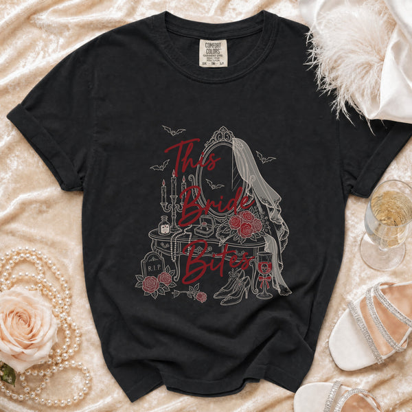 Bride Bites T-Shirt in Black