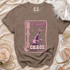 Brown t-shirt with "Maid of Honor" text and champagne bottle graphic.