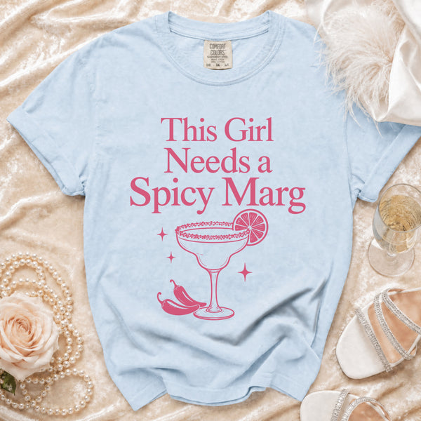 Spicy Marg T-Shirt in Chambray