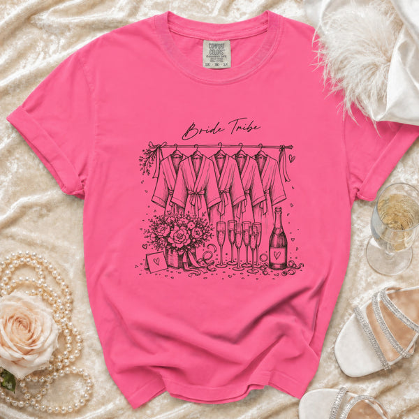 Bride Tribe T-Shirt in Crunchberry