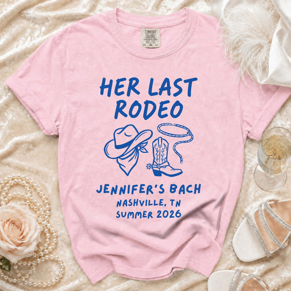 Her Last Rodeo Nashville Bach T-Shirt in Blossom